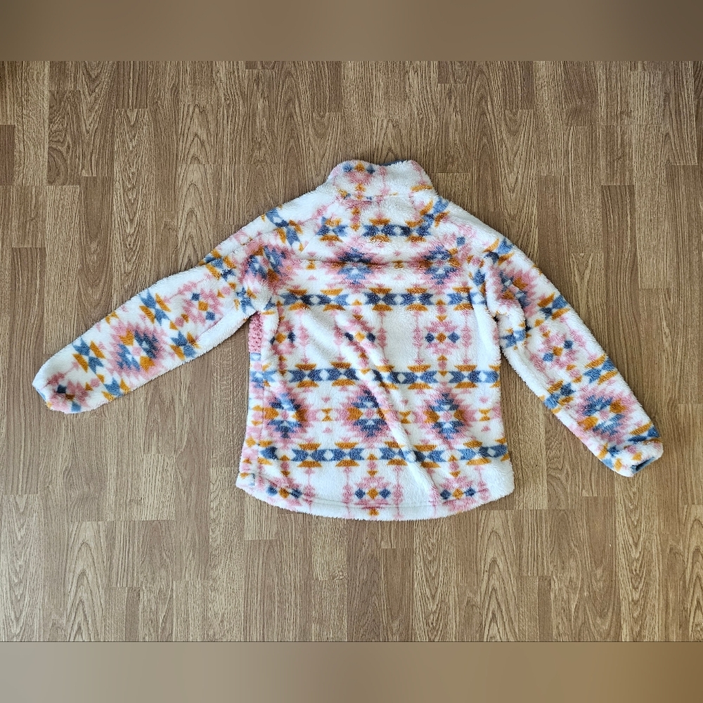 Simply Southern Colorful Patterned Fleece Pullover - Picture 2 of 3